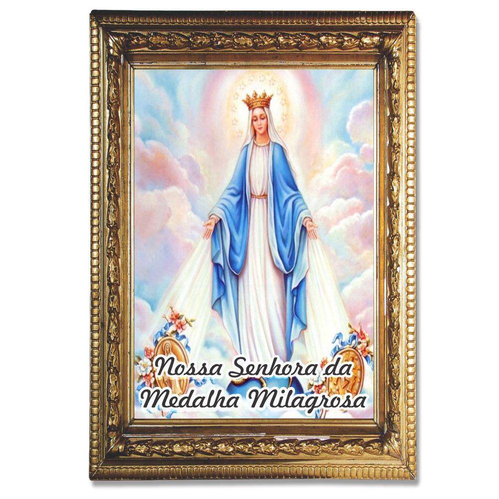 Santinho Nossa Senhora Da Medalha Milagrosa 100 un oraçaõ v