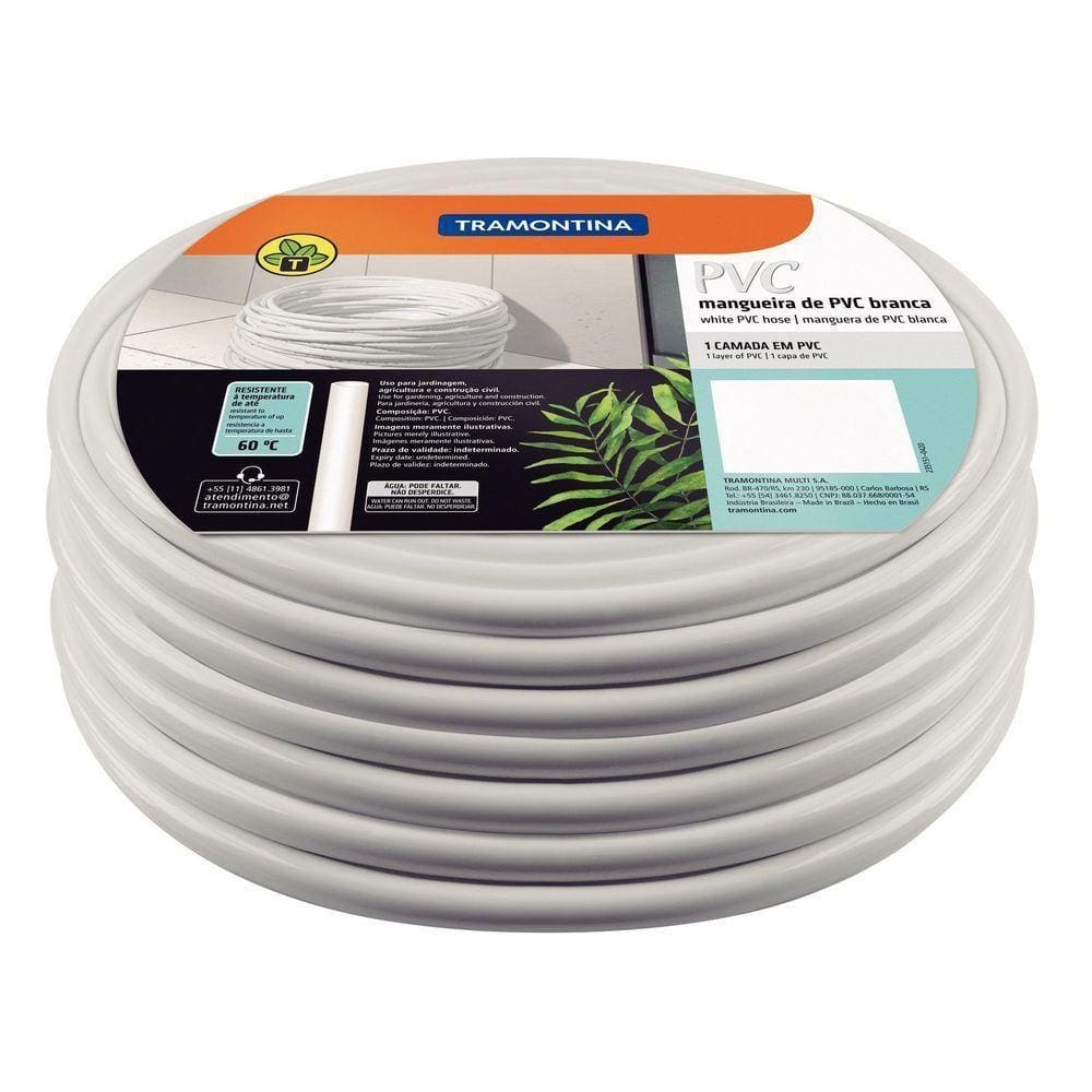 Mangueira Em Pvc Branca Tramontina 5/16" X 1 Mm 1 Camada 50 M Tramontina