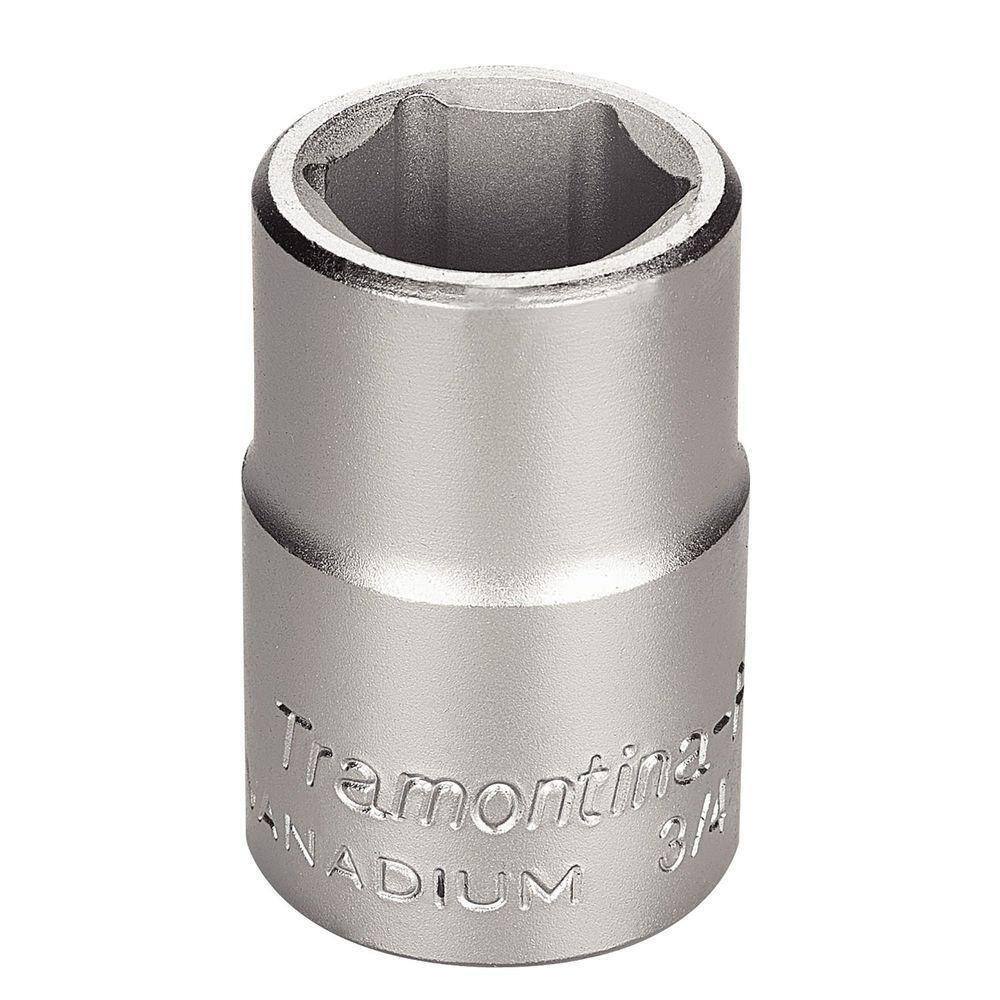 Soquete Sextavado Em Aço Cromo Vanádio 22 Mm - Encaixe 3/4" Tramontina Pro Tramontina