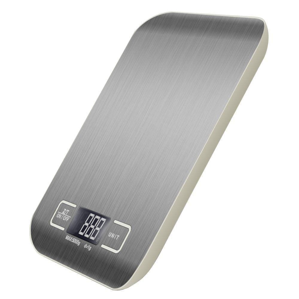 Balança Digital De Cozinha De 5kg Aço Inox