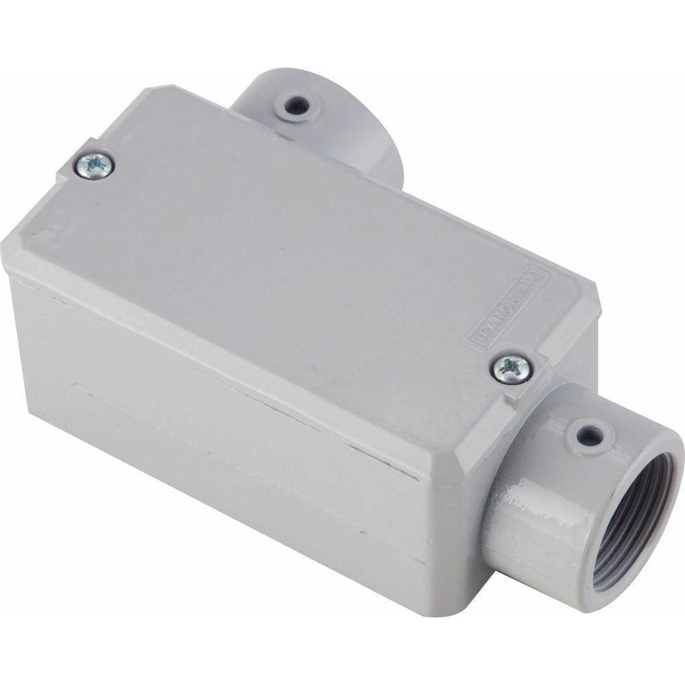 Condulete Fixo 2” Tipo Ll Tramontina Com Tampa Com Rosca Bsp E Com Pintura Eletrostática Tramontina