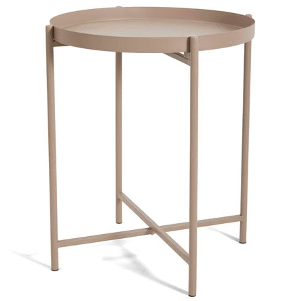 Mesa de Apoio em Metal Bege Escuro 43cm 17610 Mart
