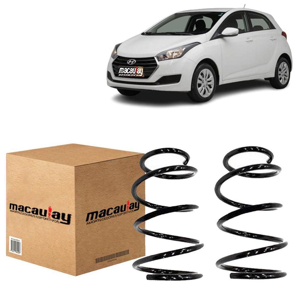 Molas Traseiras Hb20 Hatch Ou Sedan 2013 - 2021 Macaulay