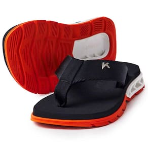 Chinelo Infantil Kenner Rakka Kids - Preto e Branco