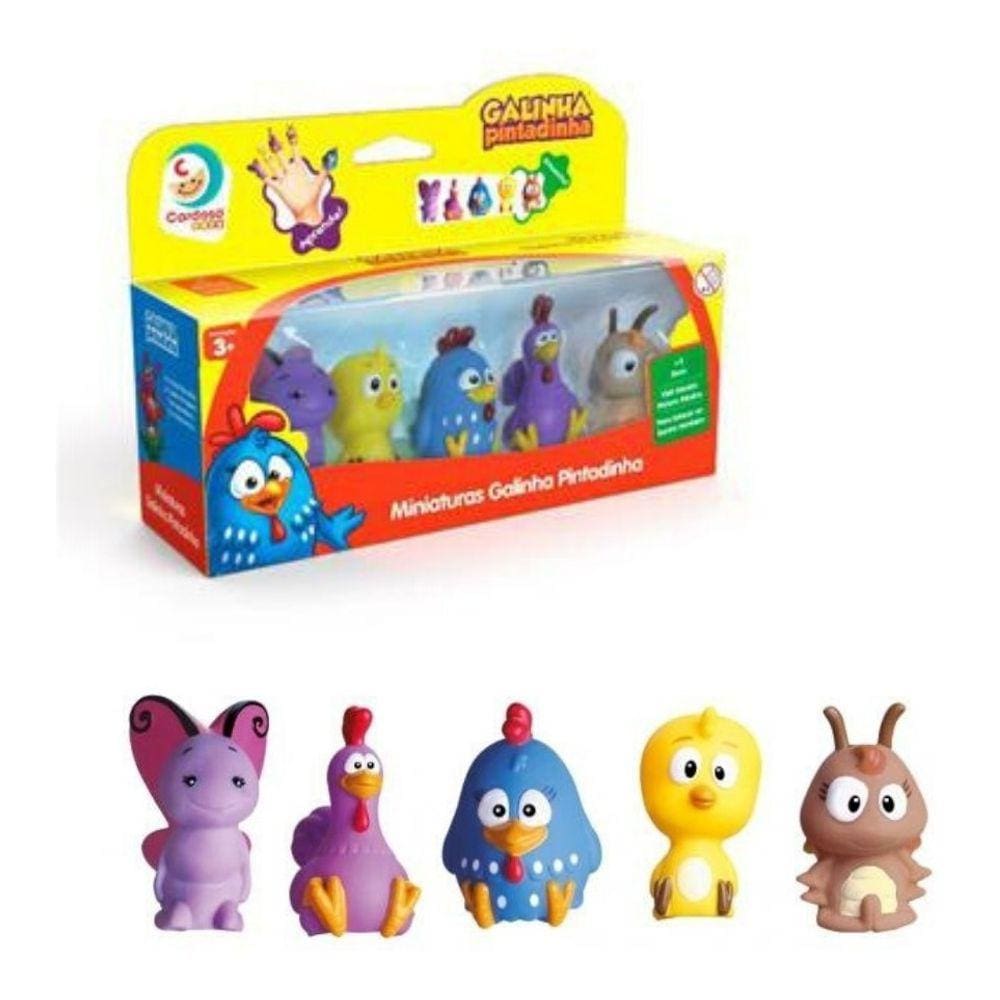 Mini Figuras Dedoxe Galinha Pintadinha - Cardoso