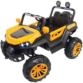 Carro Elétrico 12V Infantil Utv Buggy Controle Som Bluetooth Usb Luzes Laranja Brinqway BW-085LR