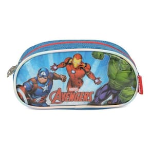 Estojo Simples  Vingadores Avengers Marvel - Azul