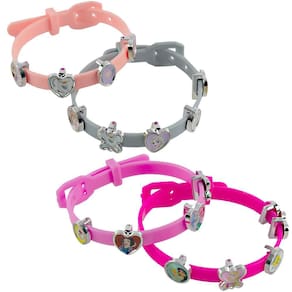 2 Kits Pulseira Brinquedo Infantil Menina Frozen E Princesa