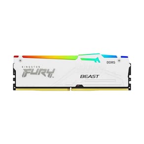Memória 16gb Ddr5 5600 Kingston Fury Beats Cl40 Rgb White Kf556c40bwa16 Branco