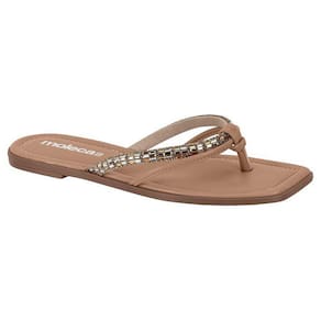 Chinelo Rasteira Dedo Brilho Feminino Moleca 5491.101