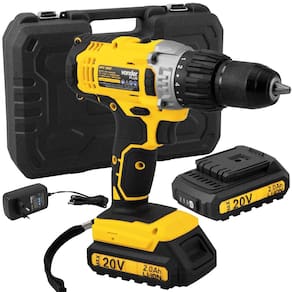 Parafusadeira Furadeira Impacto Bateria 20V PFV 200I 5 Peças Vonder