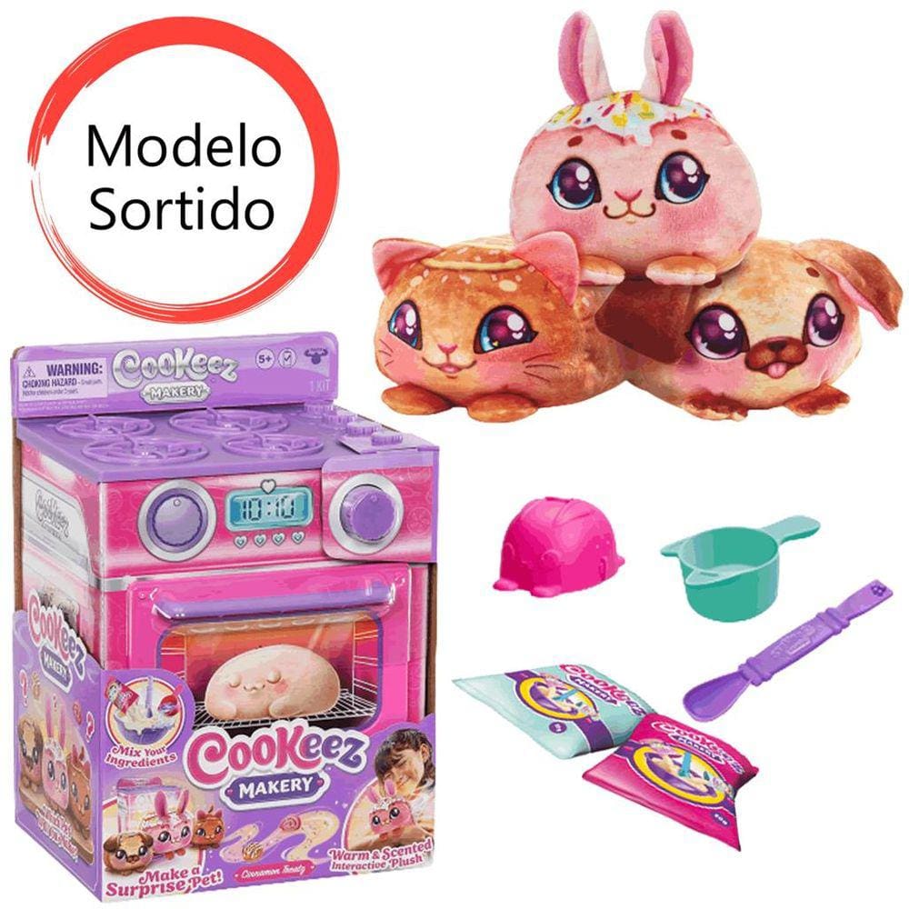 Pelúcia Surpresa Adotado Forninho Cookeez Makery Playset