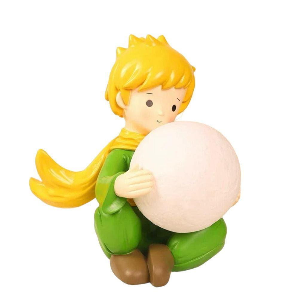 Luminária De Mesa Pequeno Príncipe Sentado Decorativo 28cm