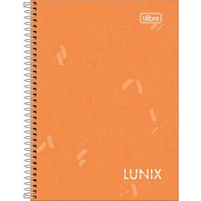 Caderno Espiral Pequeno 1/4 Lunix Espiral 80 Folhas Capa Dura Tilibra