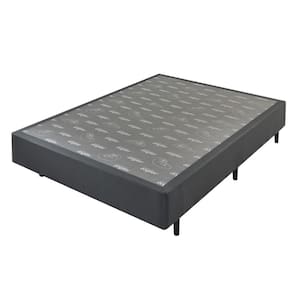 Base Box Somiê Casal Linho UNI Ecoflex 37x138x188cm Cinza/Grafite