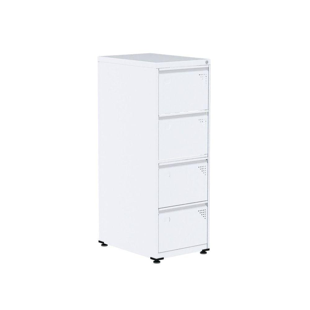 Gaveteiro Arquivo de Aço 4 Gavetas OF04SCTCM Pandin Móveis Branco