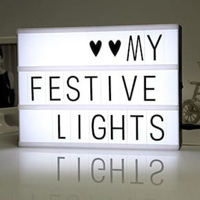 Luminária Embralumi Letreiro Led Light Box Led A4 96 Letras