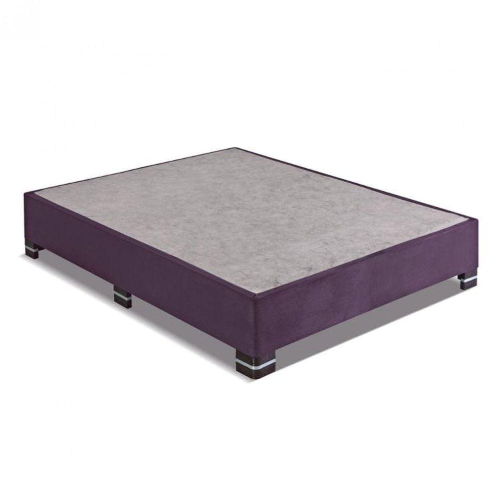 Base Box Casal 25x138x188cm Sommier Kappesberg Berinjela