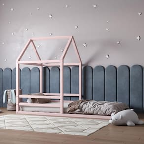 Cama Infantil Casinha Yescasa limonada rosa