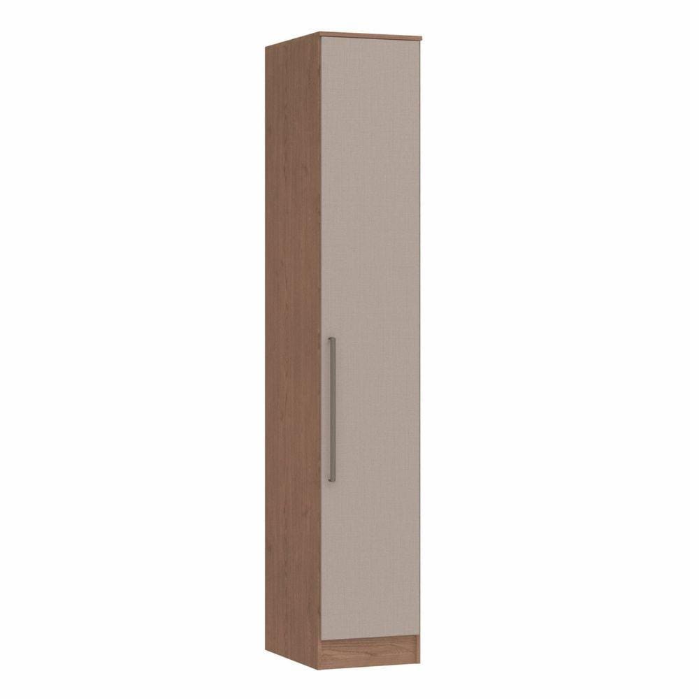 Guarda Roupa Modulado 1 Porta Requinte + Móveis Castro Macadâmia/Duna Line