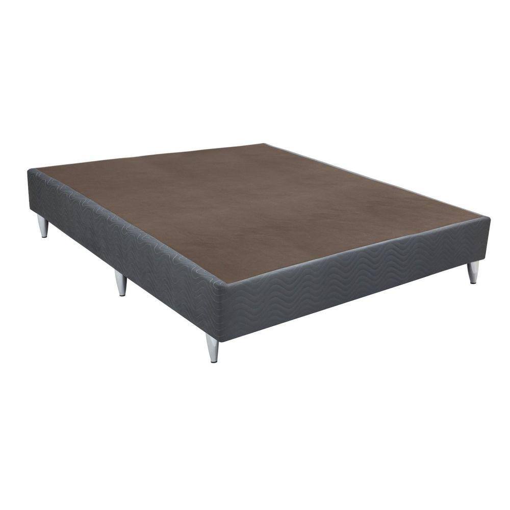 Base Box Sommier Camurça Viúva Ortobom 128x188x23cm Cinza