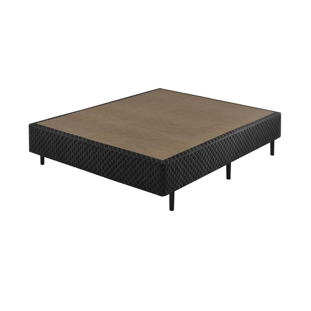 Somiê ECO Bordado Casal 138x198x40cm Ecoflex Preto