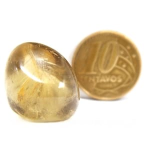 Citrino Natural de MG Pedra Rolada Não Bombardeado 24mm 10g