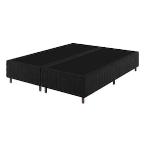 Base Box Queen 25cm x 1,98m x 1,58m Treviso Matelado Rustico preto