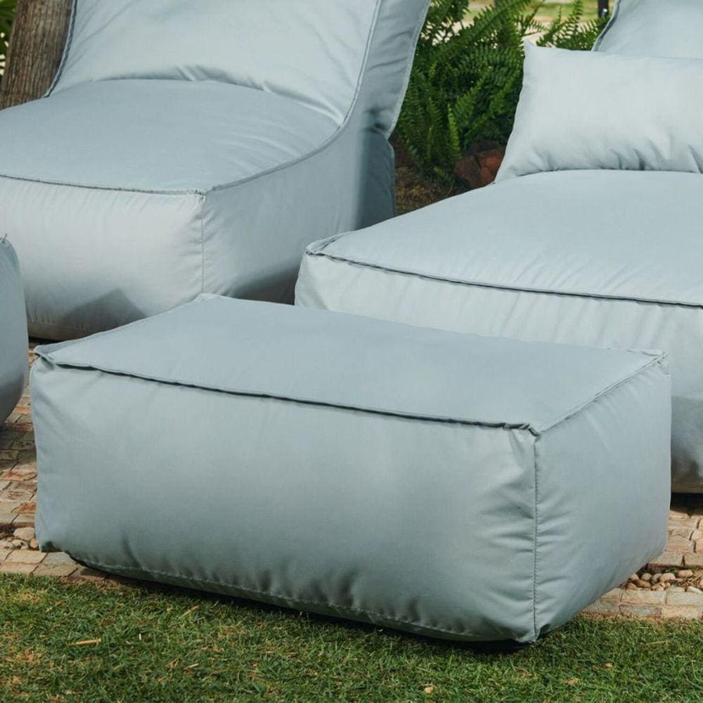 Puff Tecido Outdoor Trancoso Cinza
