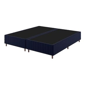 Base Box Queen 25cm x 1,98m x 1,58m Treviso Matelado Rustico azul