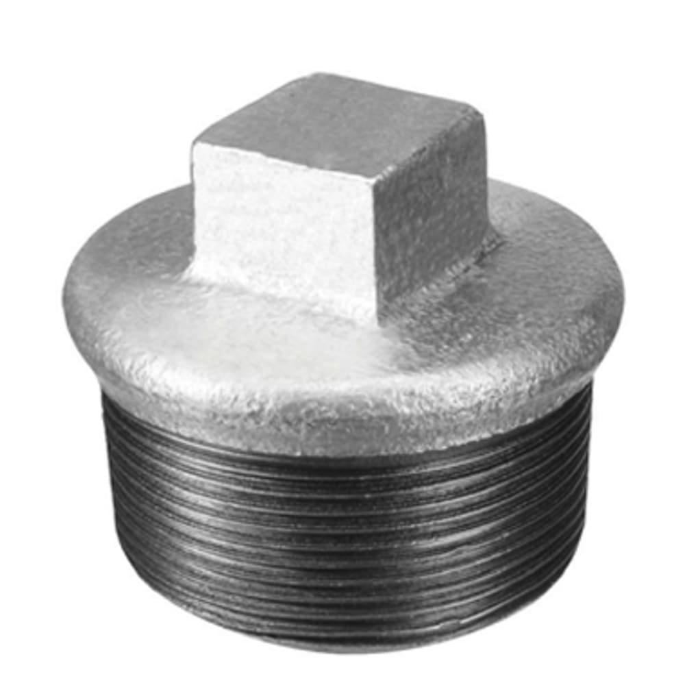 Bujão de Ferro Galvanizado 1/4" BSP C/ 5PÇS