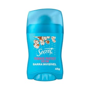 Desodorante Antitranspirante Secret Clear Barra Powder Protect Algodão 45g