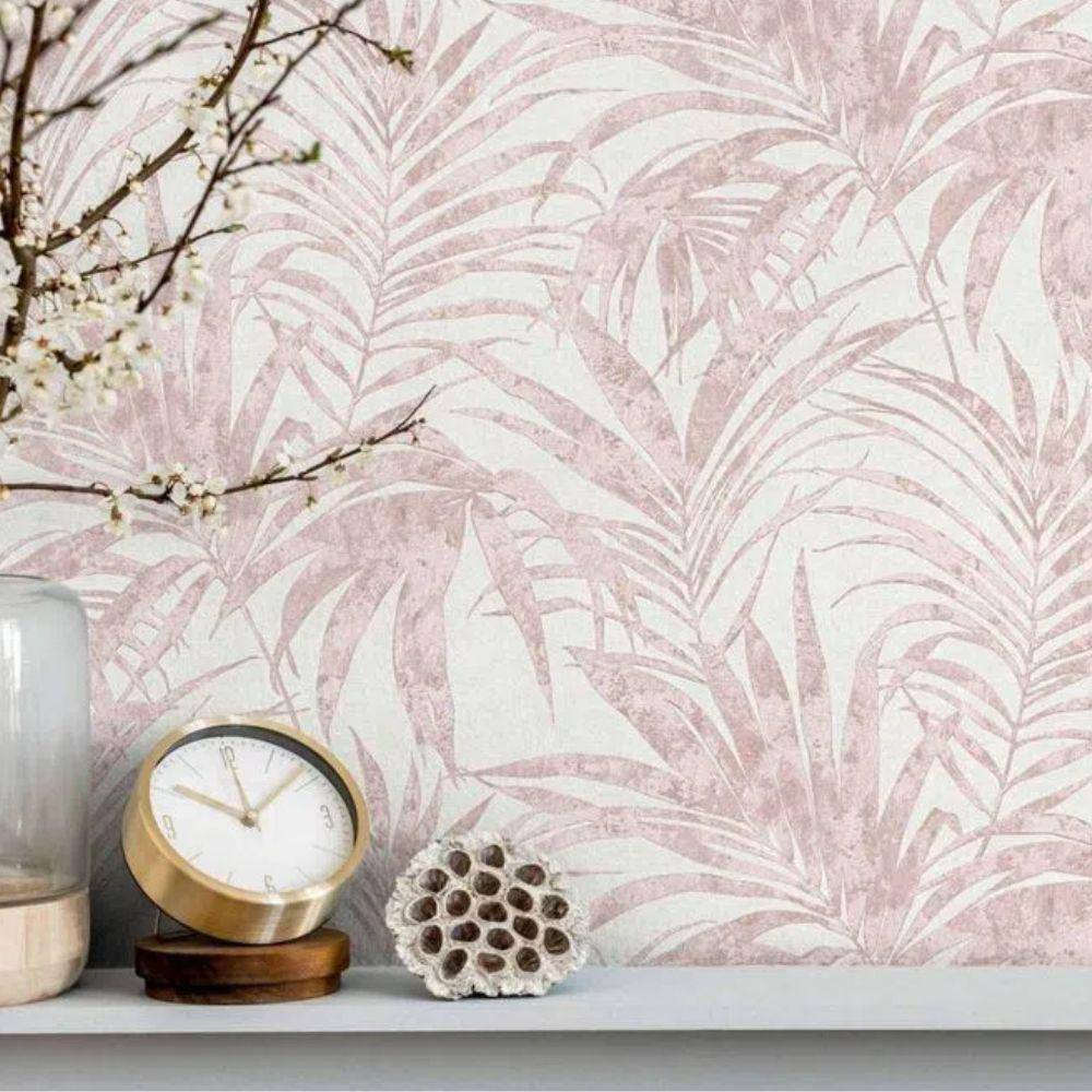 Papel de Parede Ivy Folhagem Rosa 6803-70