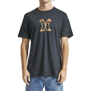 Camiseta Hurley Icon Fire SM24 Masculina Preto