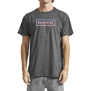 Camiseta Hurley Chrome SM24 Masculina Mescla Preto