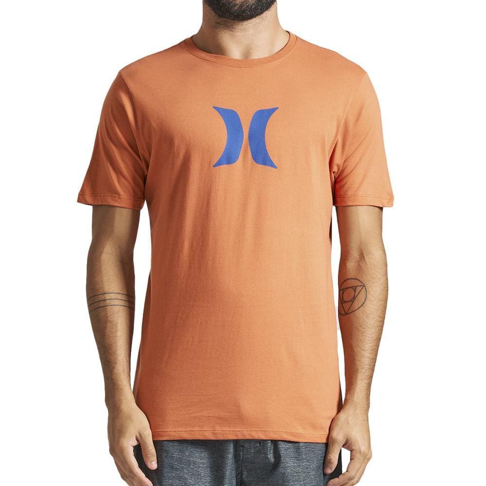 Camiseta Hurley Icon SM24 Masculina Laranja