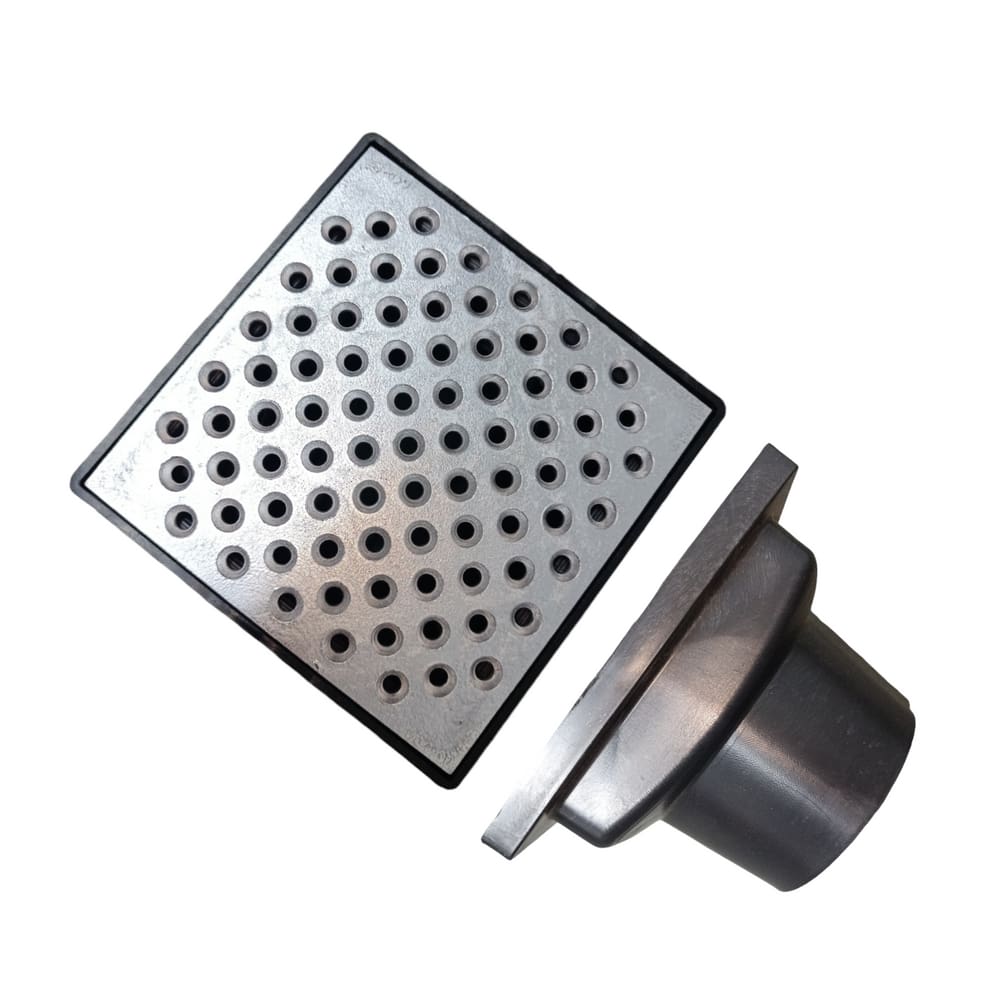 Ralo 15x15 Alumínio Perfurado Anti Inseto Cocho Saída Baixa