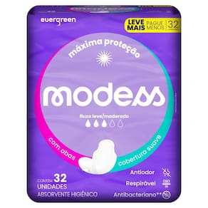 Absorvente Modess Malha Suave com Abas 32un