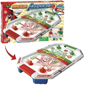 Jogo De Mesa Super Mário Air Hockey Com Acessórios Epoch