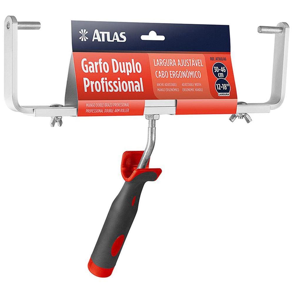 Garfo Atlas AT360/46 Duplo Ajustavel Profissional 30/46cm Rolo