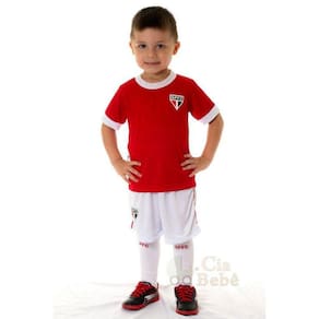Conjunto Infantil São Paulo Uniforme Artilheiro Oficial