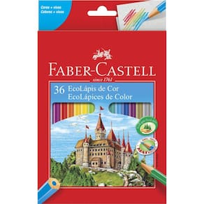 Lápis de Cor 36 Cores Sextavado - Faber-Castell