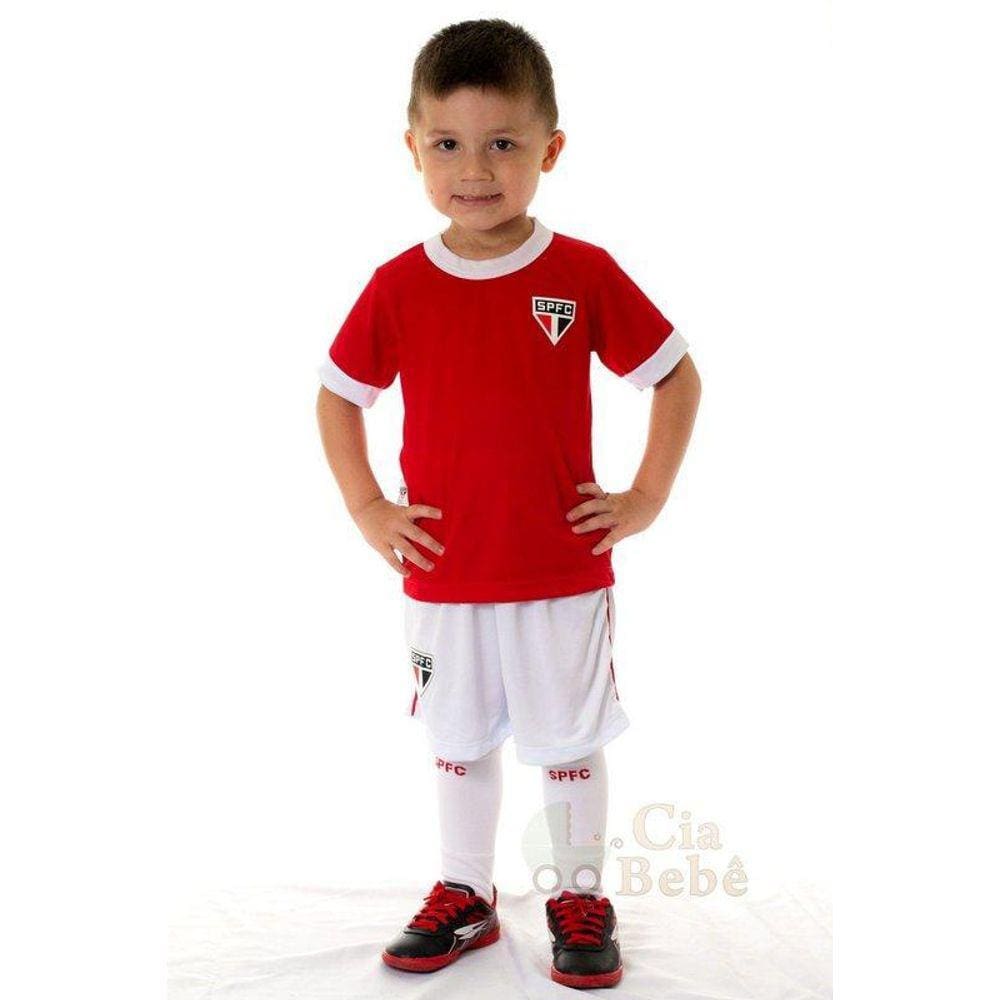 Conjunto Infantil São Paulo Uniforme Artilheiro Oficial