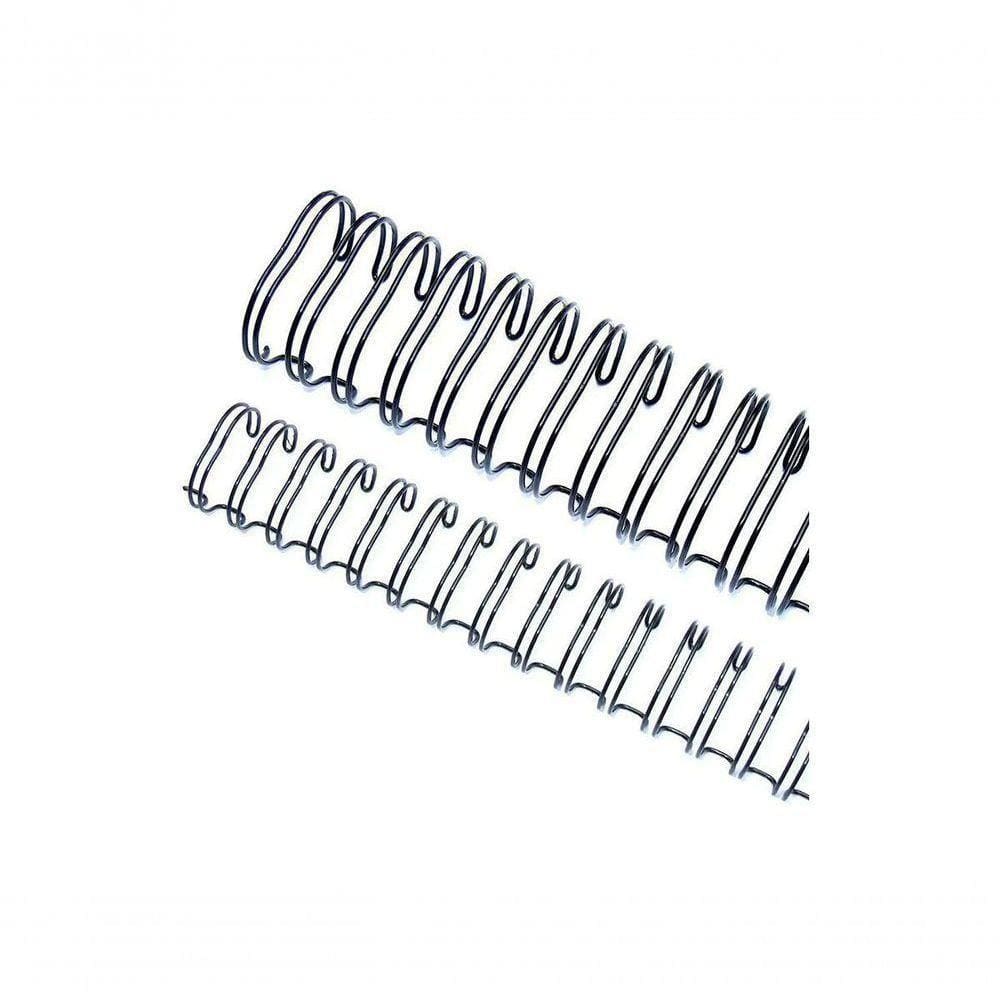 Wire-o Garra Duplo Anel 1" Para 200 Fls Carta 2x1 Preto 50 Und