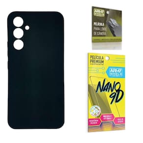 Capinha Silicone + Película 3D Anti Risco