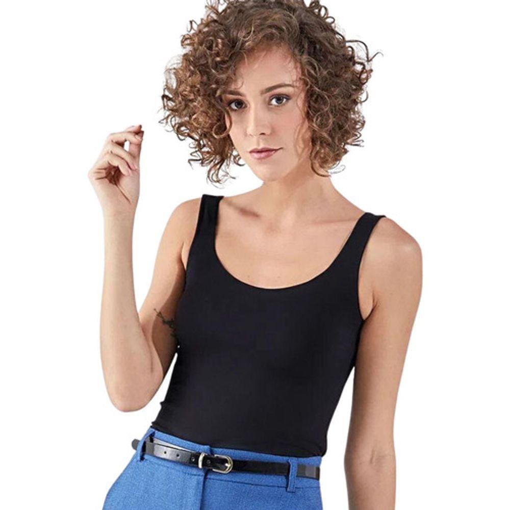 Regata Com Bojo Disfarça Gordurinhas Liz 21888 Viscose Não M