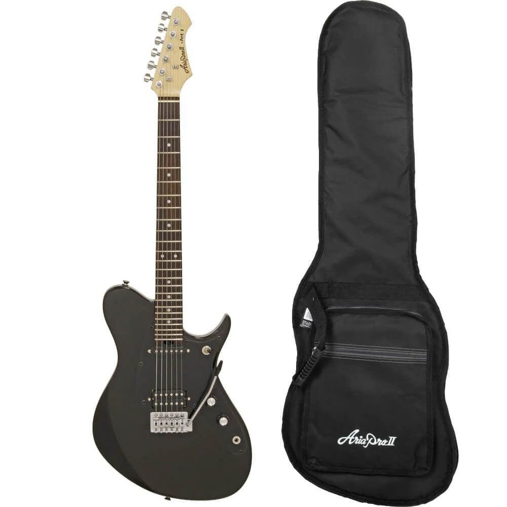 Guitarra Aria Pro II J-1 Preto + Bag