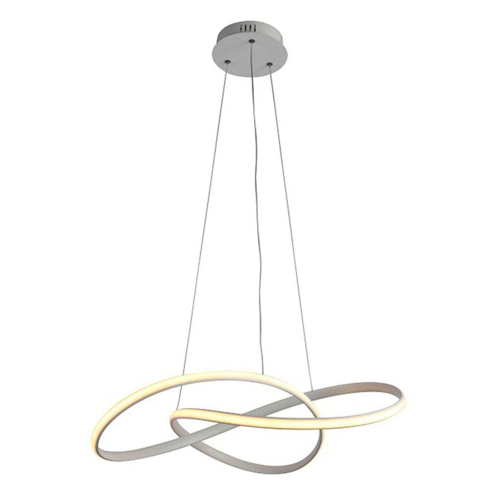 Pendente 63X15cm 1 Led 36W 3000K 1188 Lúmens Hm019w Bella Iluminação Branco