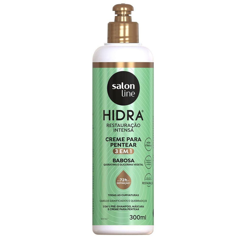 Creme De Pentear Salon Line Hidra 3Em1 Babosa 300ml