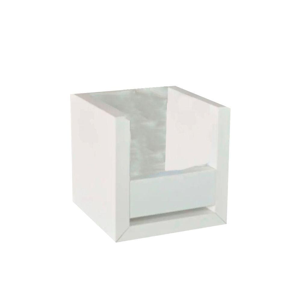 Suporte Álcool em Gel Branco Em Mdf